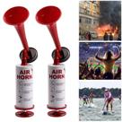 Buzina de ar reutilizável BANHAO, bomba de ar portátil de alumínio, 2 unidades Buzina de ar reutilizável BANHAO, bomba de ar portátil de alumínio, 2 unidades