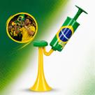 Buzina Vuvuzela Potente Brasil Copa do Mundo Som Alto Torcida Grande Média kit ou unidade