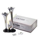 Buzinas Eletropneumática 2 Cornetas Cromada 12V Vetor VT043