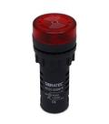 Buzzer e Sinalizador Luminoso AD22 Intermitente 220Vca 72dB