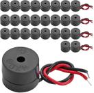 Buzzer eletrônico ativo BNYZWOT DC 3-12V com fio 85dB x25