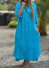 C1403-Vestido Feminina Chemise Camisa Longa Camisão Camisão Plus Size