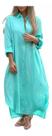 C1403-Vestido Solto Largo Comfy Abertura Frontal Abotoar J0511