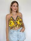 C30-C1701-Blusa Festa Balada Colorida Paetês Carnaval Dança 5f0610