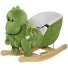 Caballito Mecedor para Bebés Qaba Dinosaurio de Peluche para Niños Pequeños con 32 Canciones