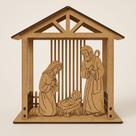 Cabana Manjedoura - Presépio Decore O Seu Natal - Mdf 34cm