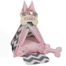Cabana P Placa Personalizada Toca Cachorro Gato Casinha Cama