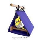 Cabana Toquinha Suspensa com Poleiro para Aves Calopsitas ou Roedores Hamster Porte Semelhante