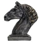 Cabeça Busto De Cavalo Estátua Decoração Haras Fazenda 20cm