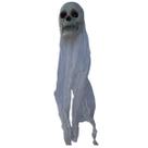 Cabeça Caveira Branca Pendurar Halloween Enfeite