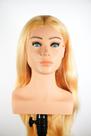 Cabeça de Boneca Europeia de Competição Cabelo 100% Natural Loiro 70cm