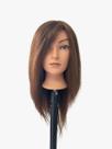 Cabeça de Boneca Para Treino Cabelo 100% Natural Castanho 50cm