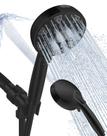 Cabeça de chuveiro BOWGER de alta pressão com dispositivo portátil de 7 modos, preto fosco