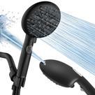Cabeça de chuveiro Cobbe High Pressure 9 funções com preto portátil