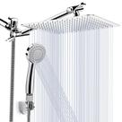 Cabeça de chuveiro com chuva de alta pressão de 20 cm com braço de extensão
