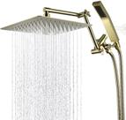 Cabeça de chuveiro Combo G-Promise 25 cm Rainfall com spray portátil