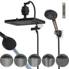 Cabeça de chuveiro Combo Hibbent atualizada de 5 pulverizações de 33 cm com filtro