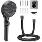 Cabeça de chuveiro FOCSPROD RV 5 Mode de alta pressão com mangueira preta
