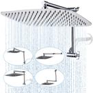 Cabeça de chuveiro G-Promise All Metal 35 cm com braço de extensão de 40 cm