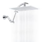Cabeça de chuveiro Hibcent All Metal Rain 30cm High Pression Chrome