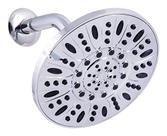 Cabeça de chuveiro Oakbrook Chrome PVC 3 configurações de montagem na parede 1,8 L/min