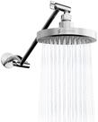 Cabeça de chuveiro SparkPod Round Rain com braço de extensão cromado