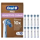 Cabeça de escova de dentes Oral-B Pro Sensitive Clean em forma de X, pacote com 10