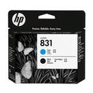 Cabeça De Impressão Hp 831 Cz677a Cian Black