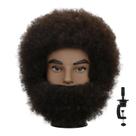 Cabeça de Manequim com Extensão de Cabelo Afro Kinky Cacheado Sirydtm 15 cm