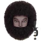 Cabeça de manequim DIRUISI 8Afro Male com barba 100% cabelo humano