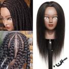 Cabeça de manequim Huameixiu com cabelo humano 100% real 14 polegadas Cabeça de manequim Huameixiu com cabelo humano 100% real 14 polegadas
