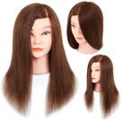 Cabeça de manequim ManneQueenHead com cabelo humano 100% real 20-22"
