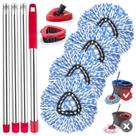Cabeça de reposição Spin Mop + Alça + Base em Cedar RinseClean