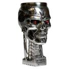 Cabeça de terminador Goblet Nemesis Now, resina prateada de 17 cm