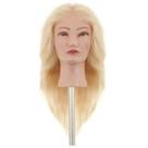 Cabeça De Treino Boneca Natural Loiro Platinado E Suporte