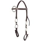 Cabeçada Couro de Búfalo Inox SV3070 - Marrom