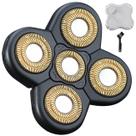 Cabeças de Barbear HONTEC - 5 Lâminas de Reposição para Barbeador Elétrico