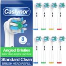Cabeças de Escova de Dente Caslynor Compatíveis com Oral B Pacote com 8 Cabeças de Escova de Dente Caslynor Compatíveis com Oral B Pacote com 8