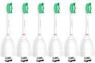 Cabeças de escova de dentes de reposição Aoremon para Philips Sonicare E-Series Essence HX7022/66 e outros modelos de escova de dentes elétrica de rosca, pacote com 6