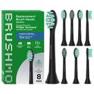 Cabeças de escova de dentes de reposição Brushmo Plaque Control x8 Black