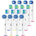 Cabeças de escova de dentes de reposição KHBD para Oral B Braun, pacote com 16