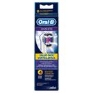 Cabeças de escova de dentes de reposição Oral-B Genuine 3D White x4
