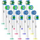 Cabeças de escova de dentes de reposição Qitizu compatíveis com Oral B