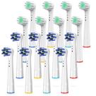 Cabeças de escova de dentes de reposição TINGOX para Oral B Braun, pacote com 16