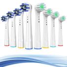 Cabeças de escova de dentes de reposição TINGOX para Oral B Braun, pacote com 8