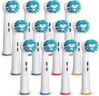 Cabeças de escova de dentes GENKENT compatíveis com Oral B 12 unidades