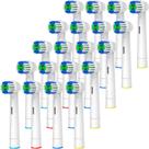 Cabeças de escova de dentes GENKENT compatíveis com Oral-B, 20 unidades