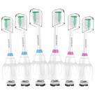 Cabeças de escova de dentes HAPPYMOMO para Philips Sonicare E-Series, pacote com 6