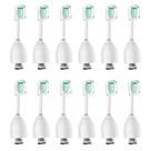 Cabeças de escova de dentes para Philips Sonicare Cabeças de escova de reposição de cerdas Dupont médias macias Cabeças de reposição para escovas de dentes elétricas Essence Xtreme Elite Advance e CleanCare da série E, pacote com 12, brancas