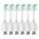 Cabeças de escova de dentes para Philips Sonicare Cabeças de escova de reposição de cerdas Dupont médias macias Cabeças de reposição para escovas de dentes elétricas Essence Xtreme Elite Advance e CleanCare da série E, pacote com 6